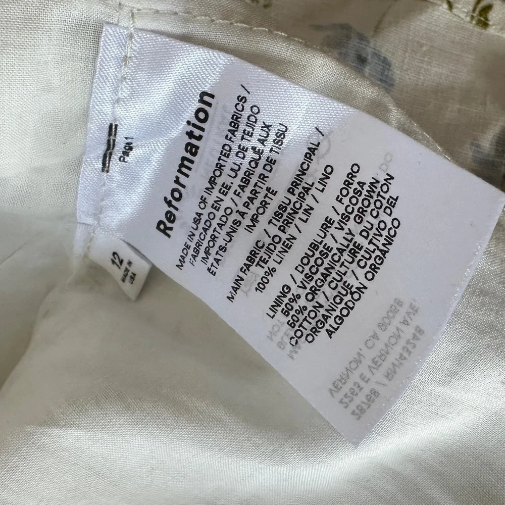 Reformation Linen Floral Tube top! - Picture 7 of 7